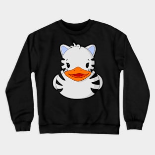 White Tiger Rubber Duck Crewneck Sweatshirt